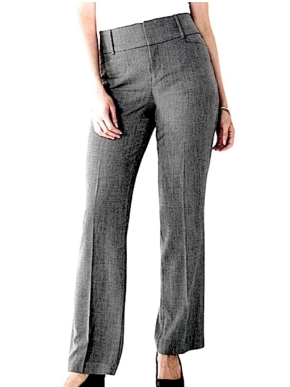 Nine West Boot Cut Trouser Pants Houndstooth Tummy Control Black White  Size 4 - Picture 10 of 10